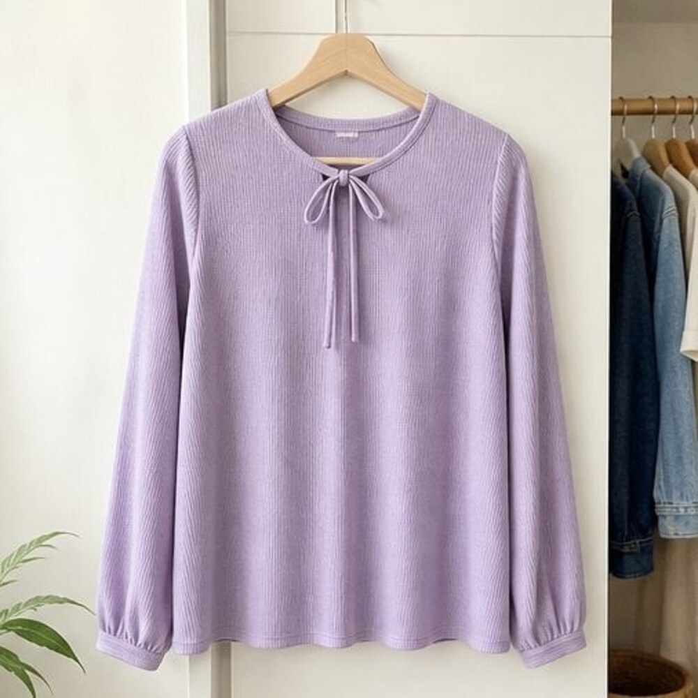 Lilac Smocked Top